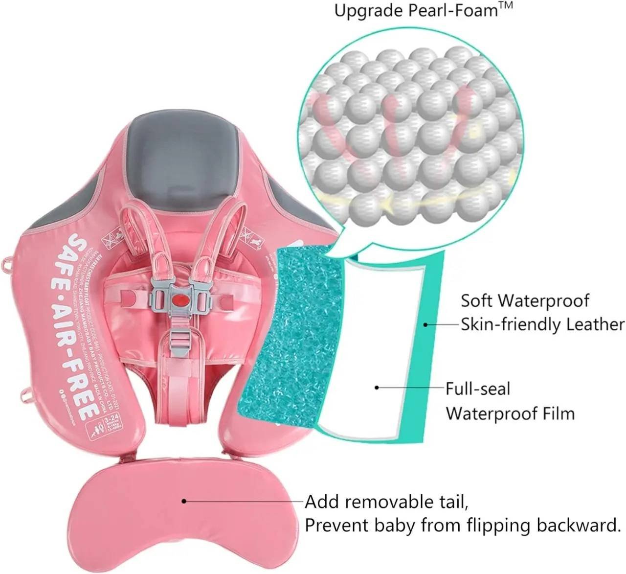 Mambobaby Float with Canopy - Pink - Image 3