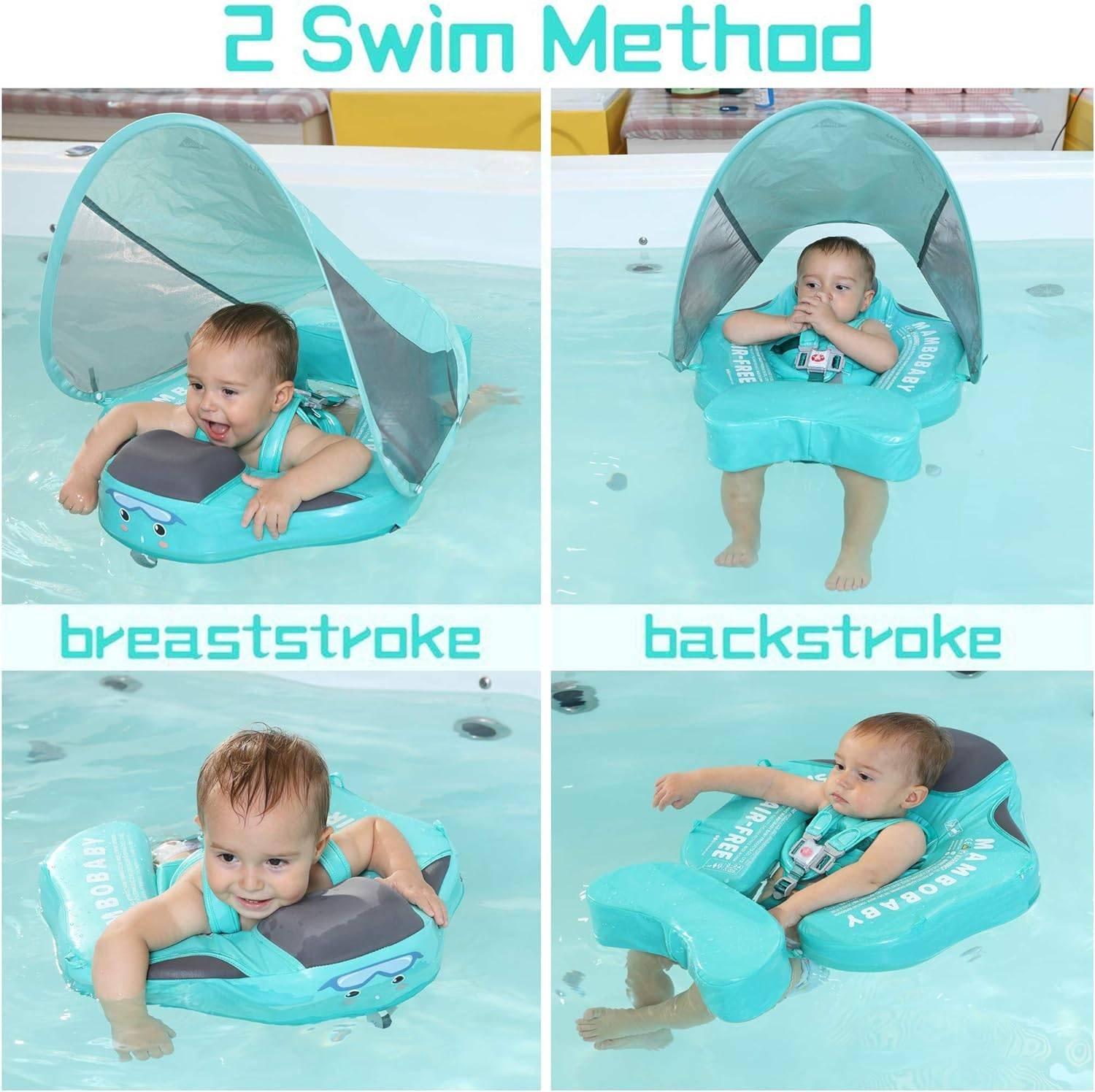 Mambobaby Float with Canopy - Pink - Image 4